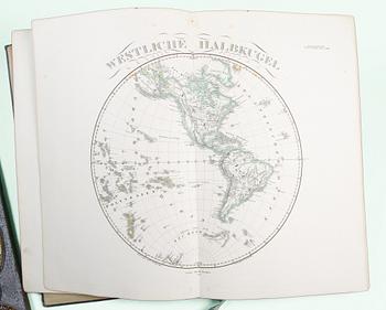 KARTBOK, "Stieler's hand atlas" 1863.