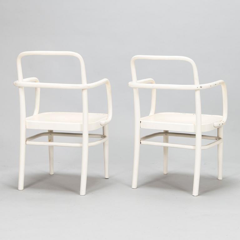 Josef Hoffmann, karmstolar, ett par, Thonet, 1900-talets första hälft.