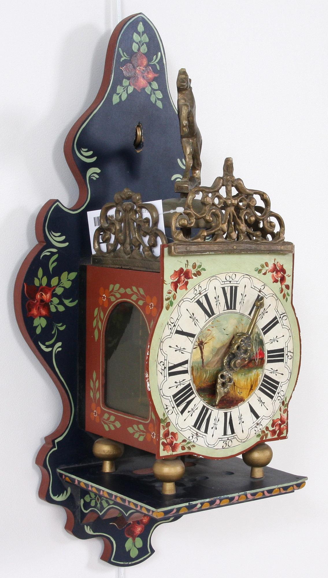 VÄGGUR, allmogestil, 1900-tal.