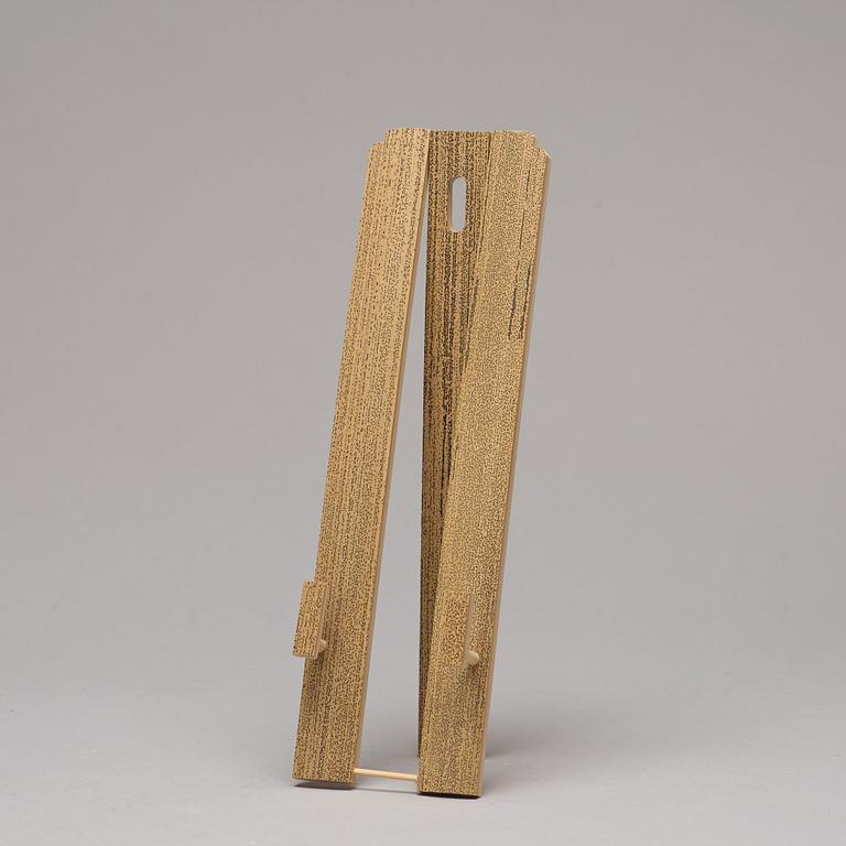 A set of four fans and a stand, 19th/20th Century.