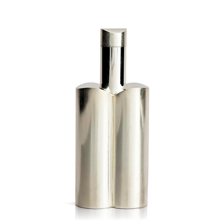 Rolf Lindståhl, a sterling silver bottle with lid, Stockholm 2003.