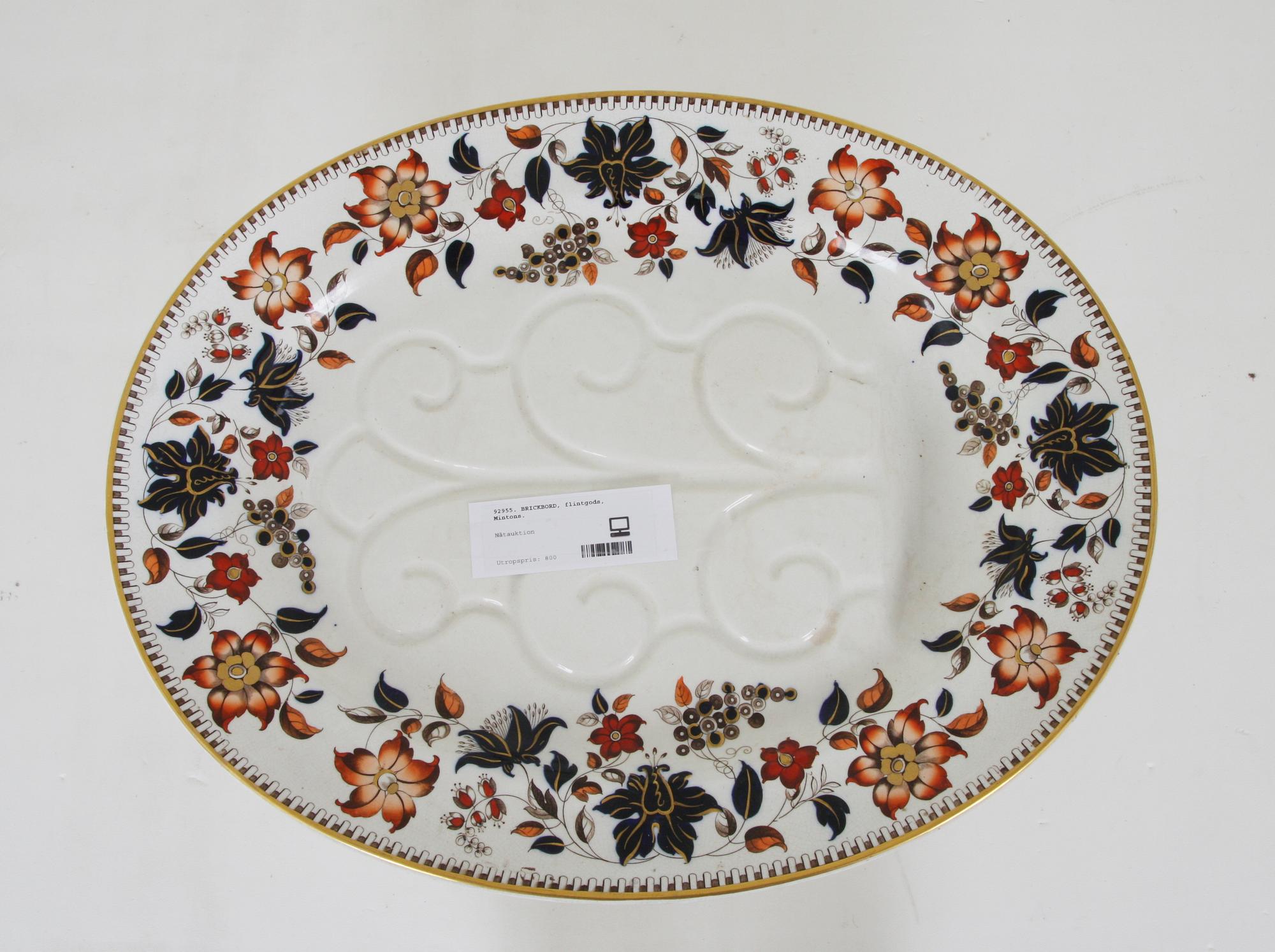 BRICKBORD, flintgods, Mintons.