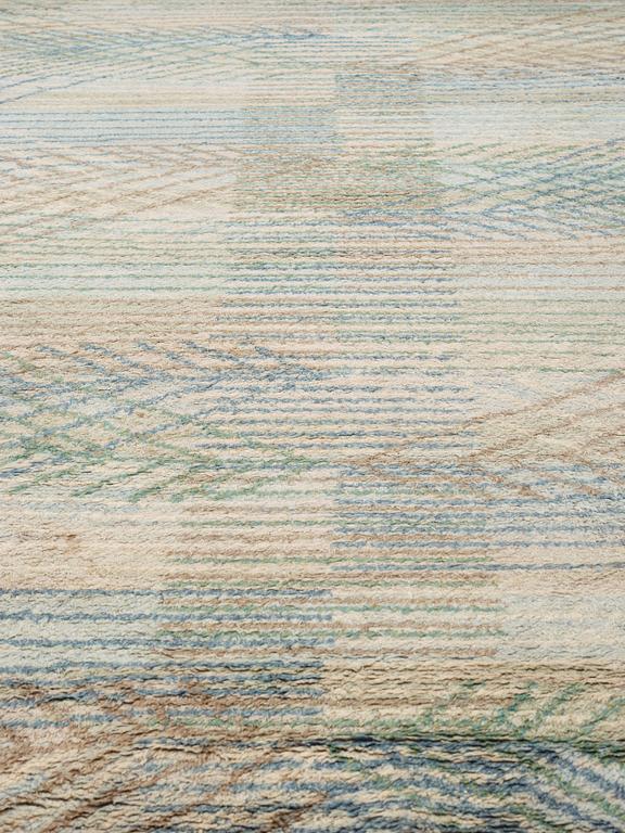 Barbro Nilsson, MATTA. "Marina, ljus". Rya. 402,5 x 312 cm. Signerad AB MMF BN.