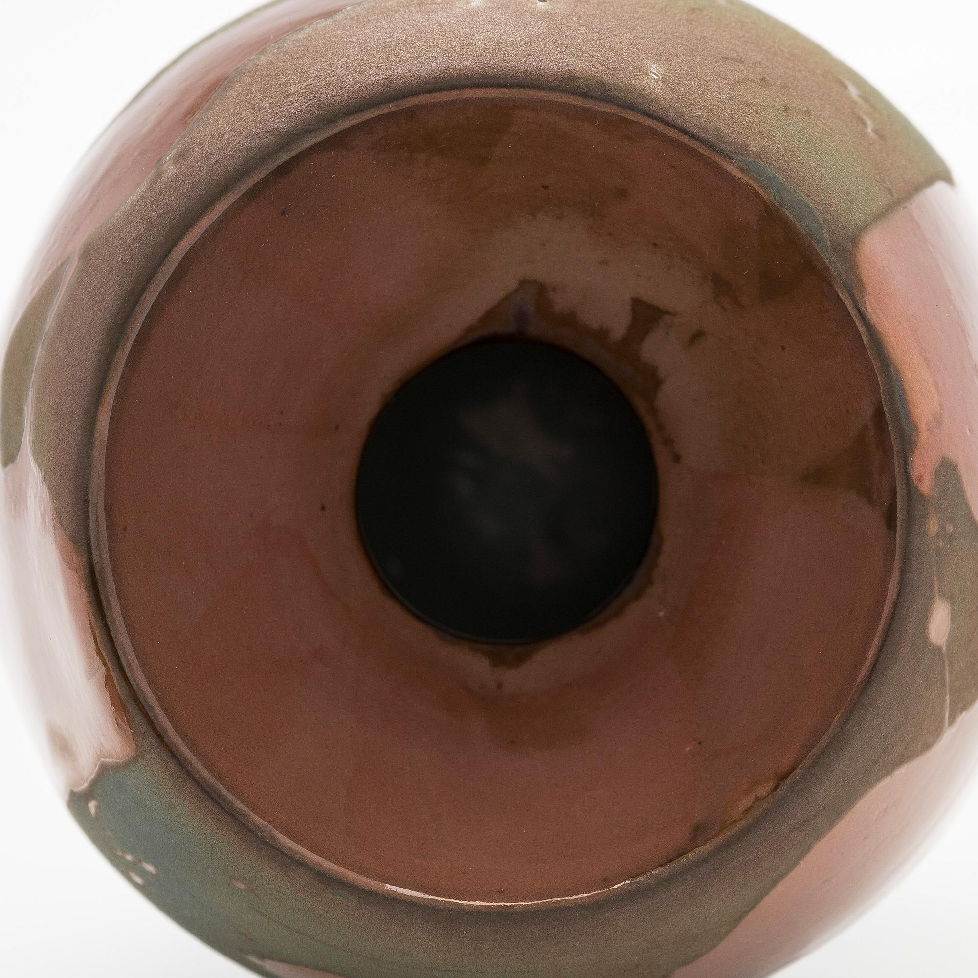 Inkeri Leivo, vas med lock, "Balzak", keramik, signerad Inkeri Leivo Arabia.