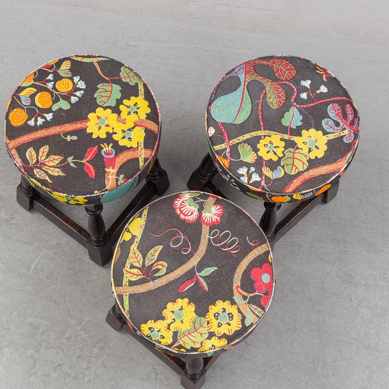 Three stools, first half of the 20th Century.