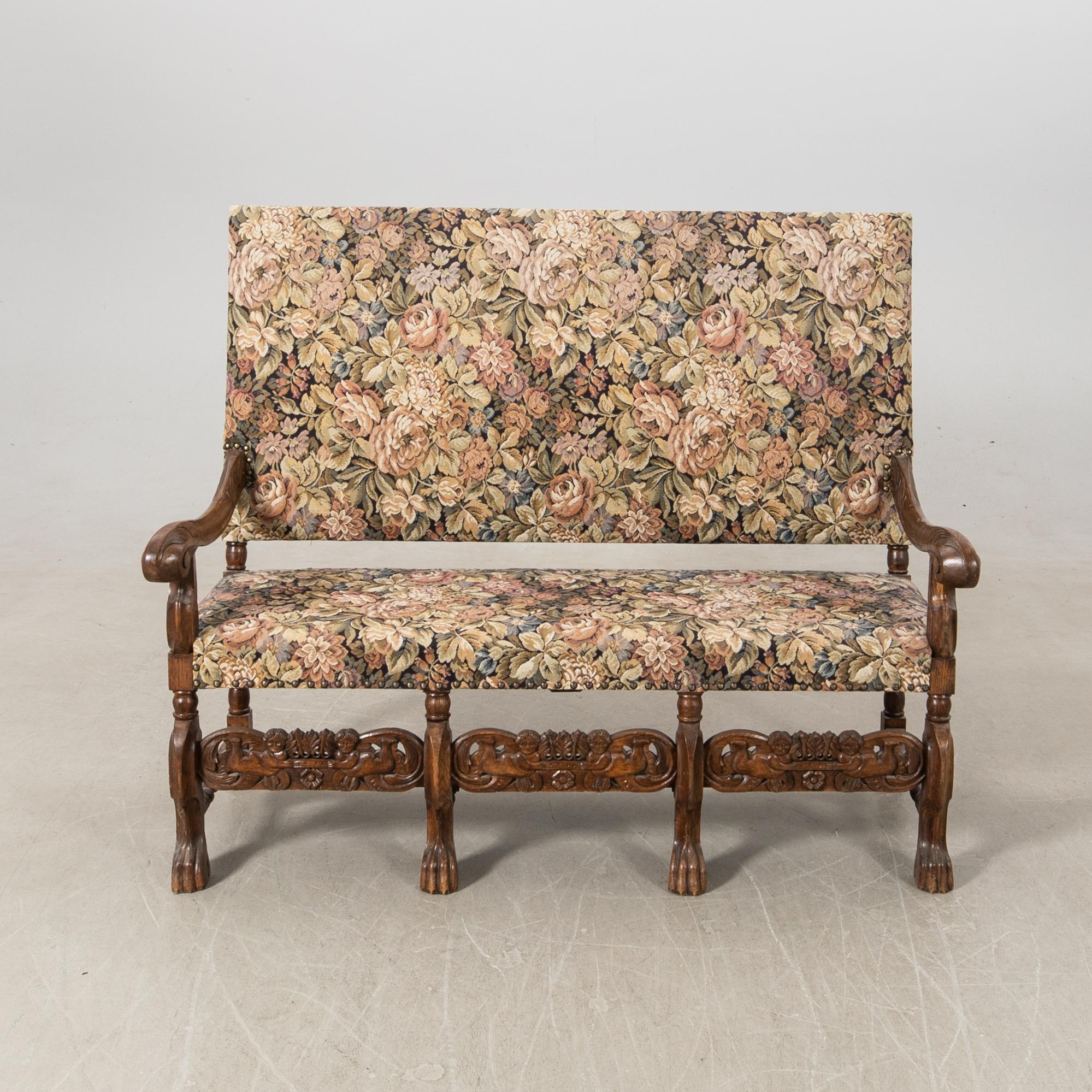 Soffa Barock-stil 1900-talets första hälft.