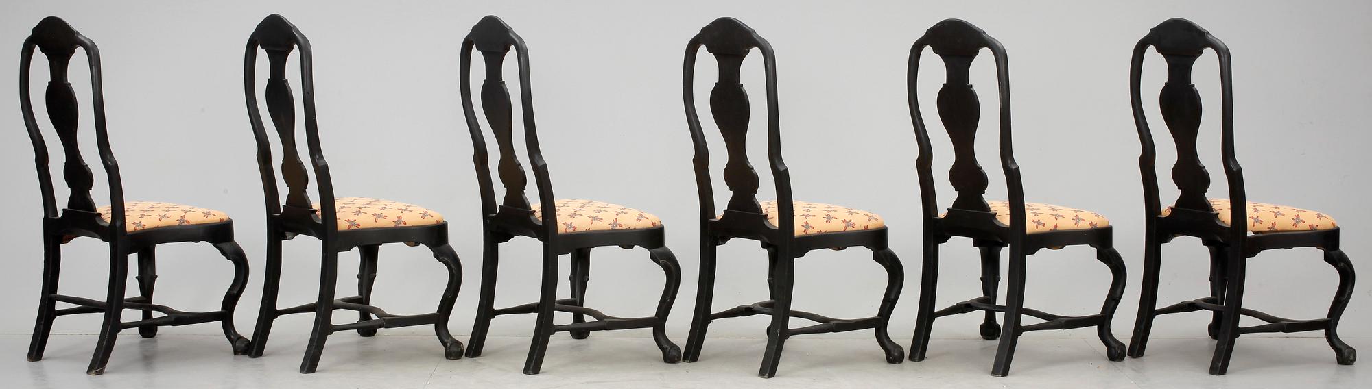 STOLAR, 1+5, senbarock samt senbarockstil, 1700-tal respektive 1900-talets början.