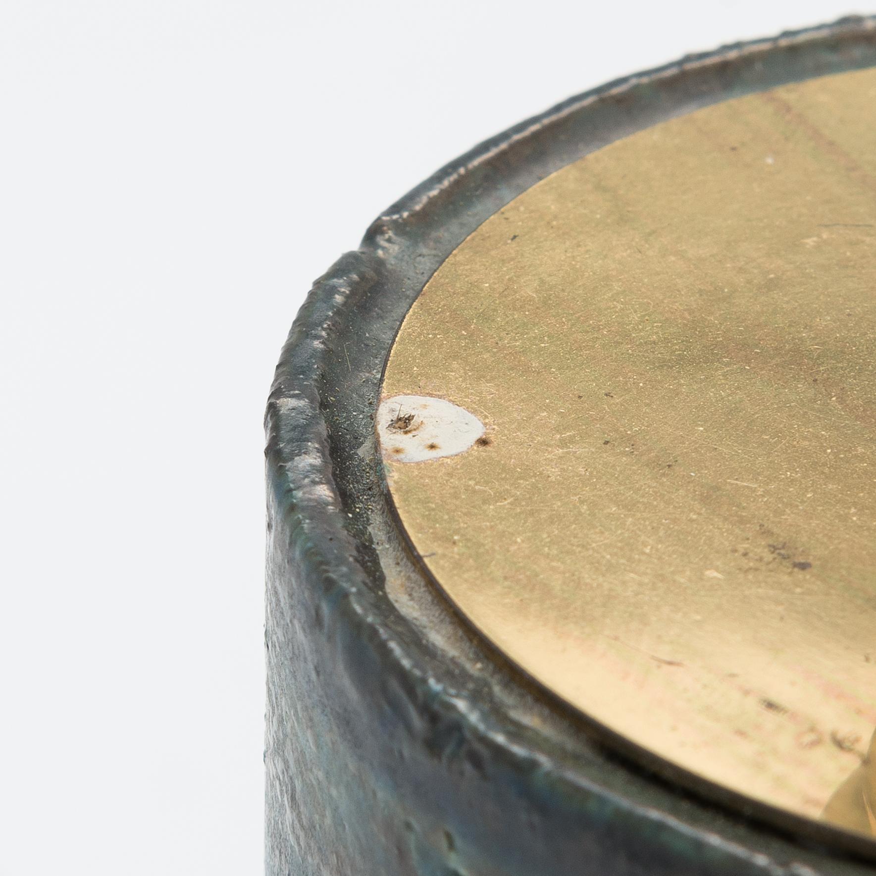 Pirkko Pylvänäinen, bordslampor, ett par, keramik samt mässing, signerad PP -68.