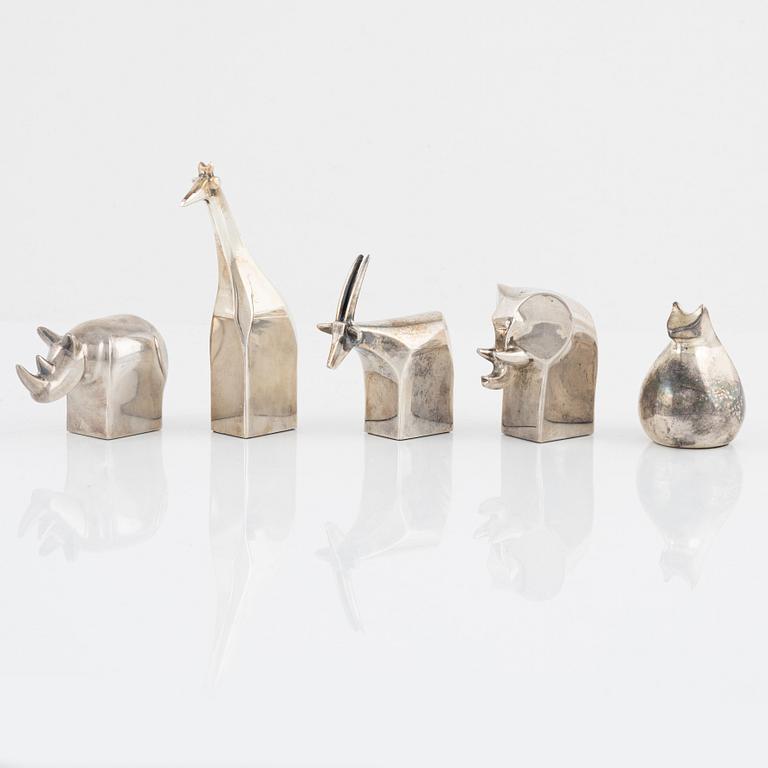 Figuriner, 5 st, bl.a. Gunnar Cyrén, Dansk Designs, Japan.