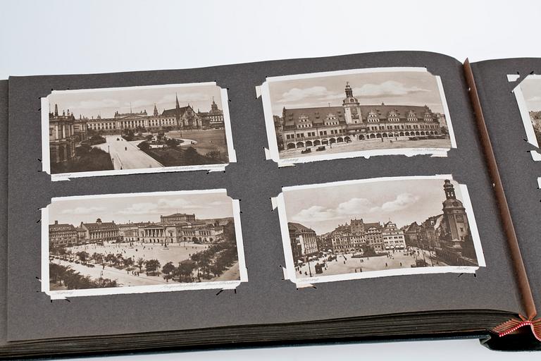 BREVKORTSALBUM, ca 260 vykort, slutet 1800/början 1900.