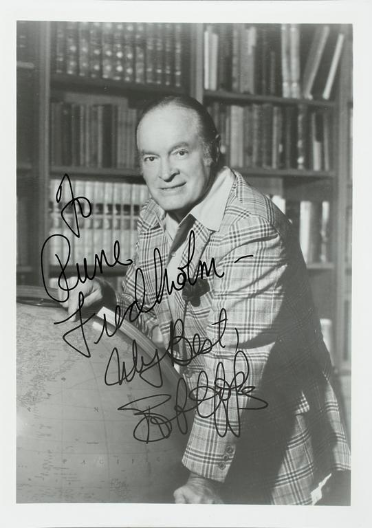 BOB HOPE (1903-2003), signerat foto.