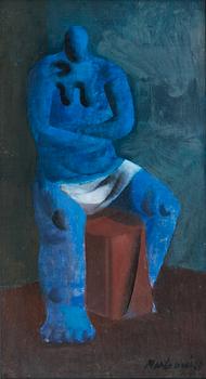 507. Max Salmi, BLUE FIGURE.