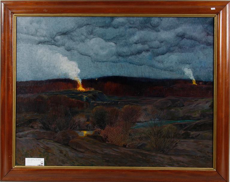 BECHFELT, CARL HENNING, olja på duk. Sign och daterad 1911.