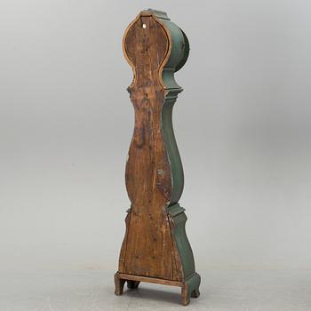 A 18th century painted longcase clock.