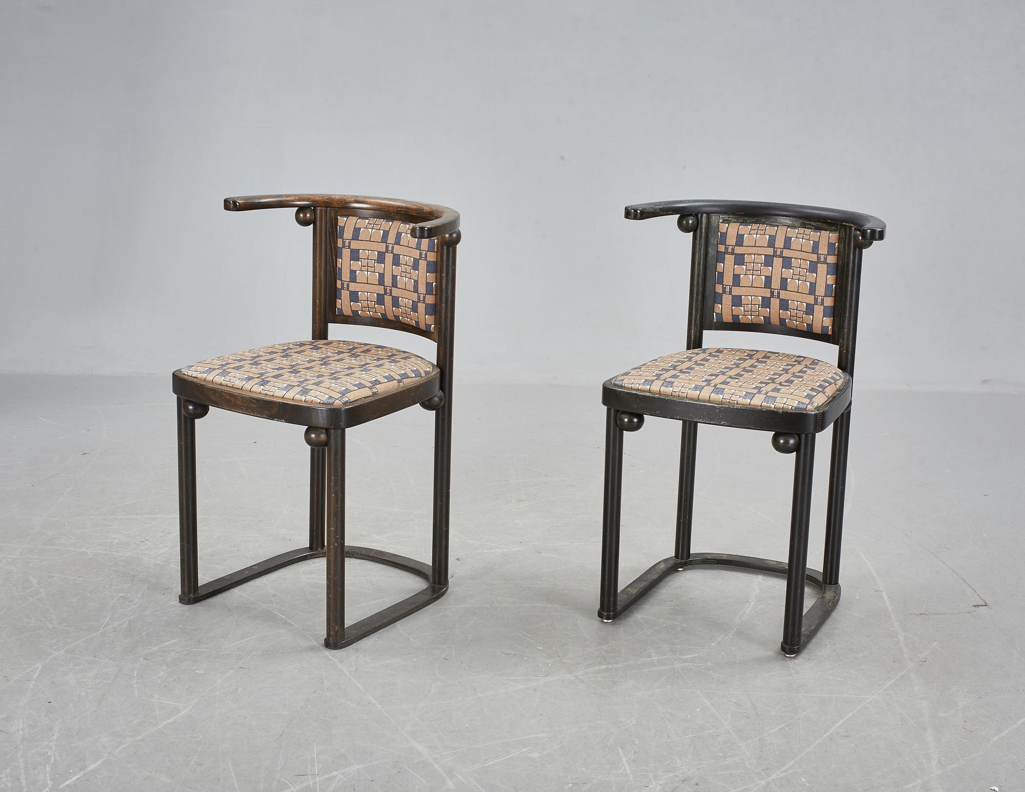 STOLAR, ett par, "Fladdermus", Josef Hoffmann, Wittmann.