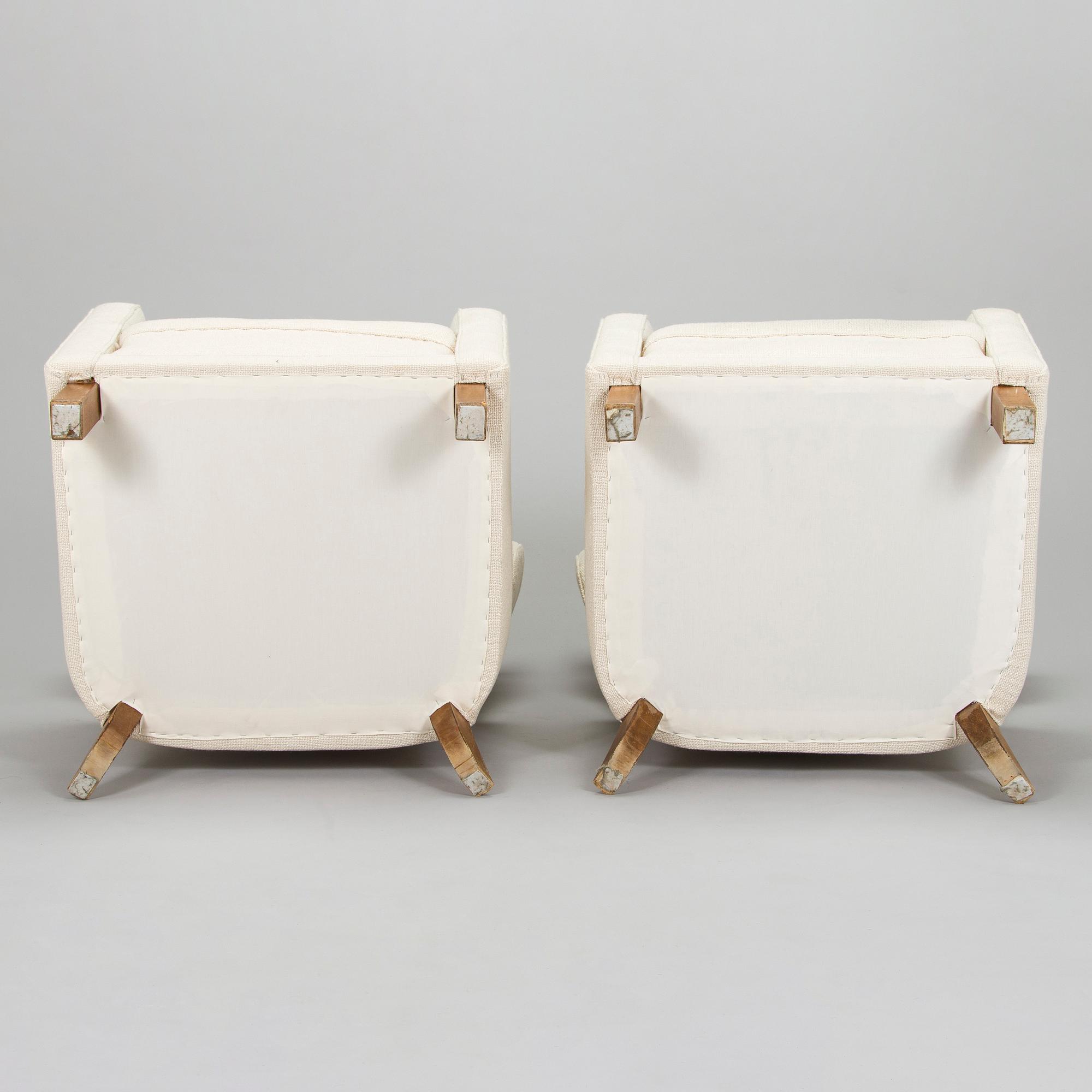 A pair of mid-20th century 'Mexico' armchairs for Paul Boman Ltd.