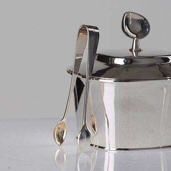 Sigurd Persson, kaffeservis, 3 delar, sterling silver, Stockholm 1949-50 (kaffekannan), smed Olle Kvist.