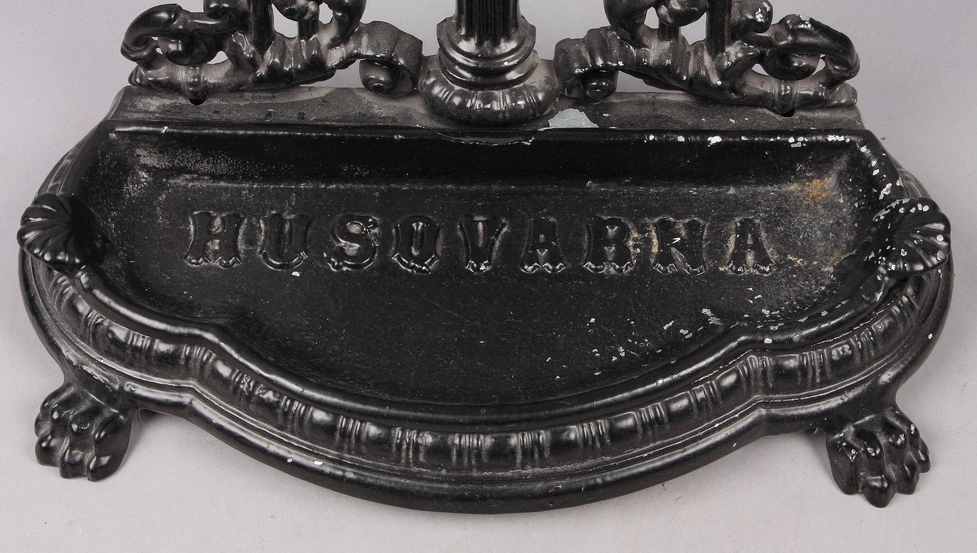 PARAPLYSTÄLL, gjutgärn, Husqvarna.