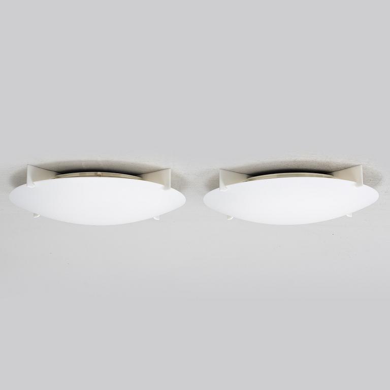 Uno & Östen Kristiansson, taklampor / plafonder, ett par, "Plafo", Luxus, modellen formgiven 1960.