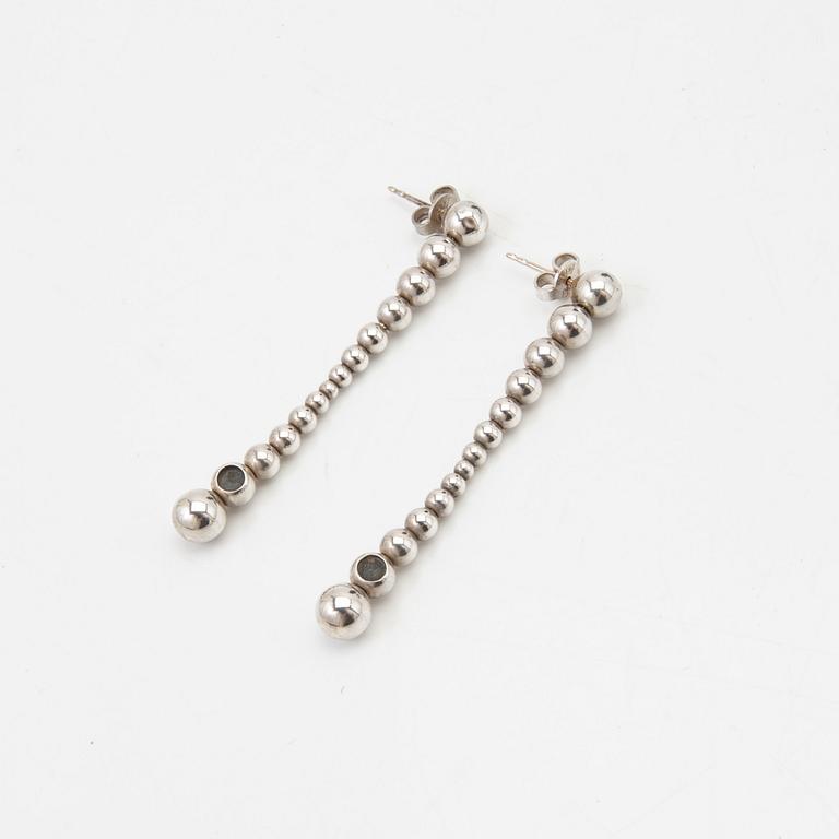 Georg Jensen, earrings, a pair, silver.