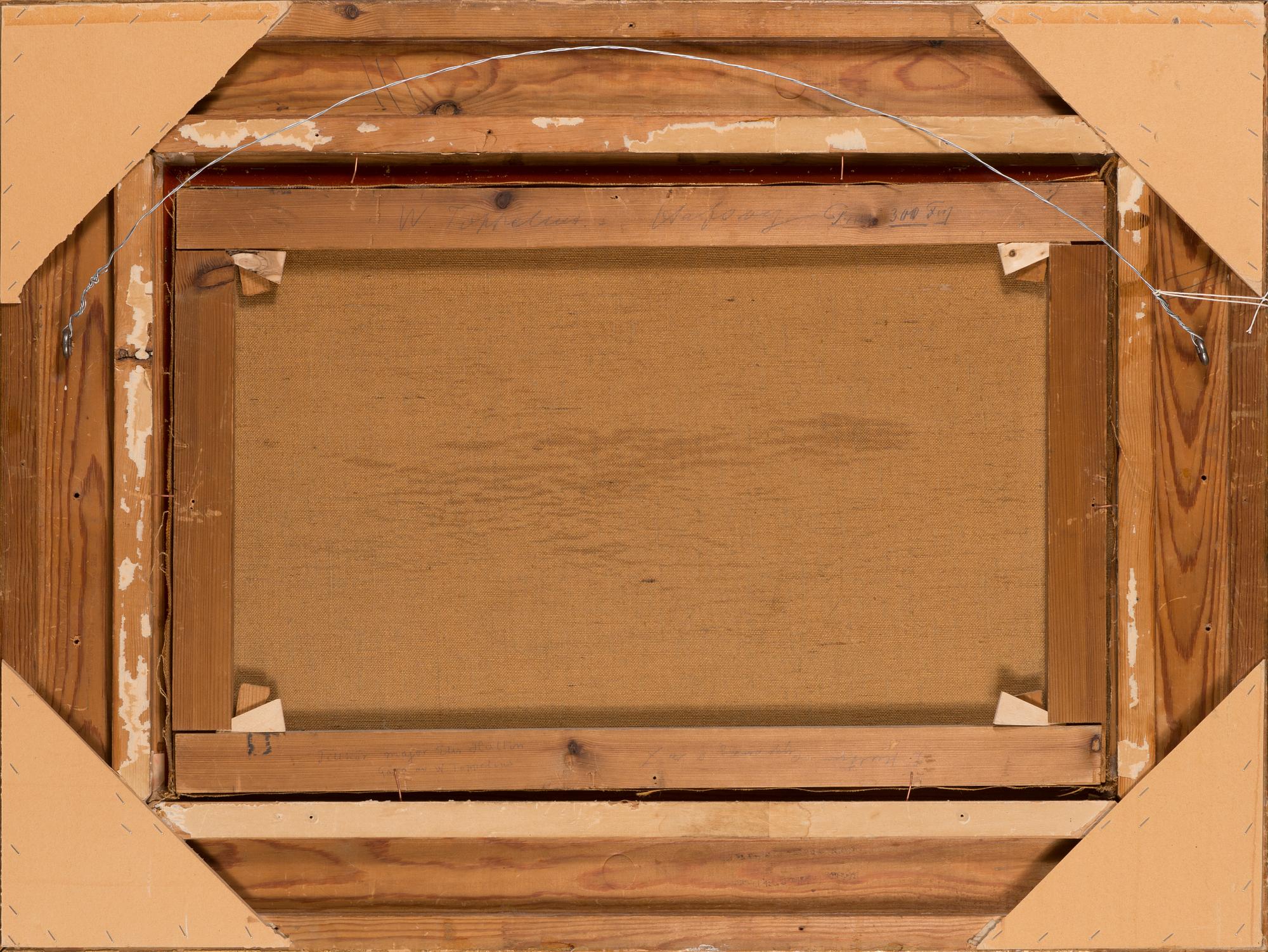 Woldemar Toppelius, olja på duk, signerad.