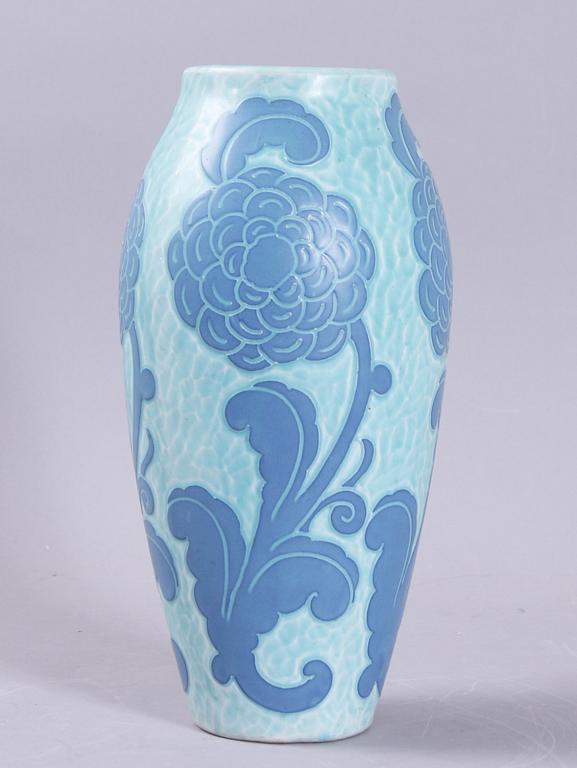 VAS, stengods, "Sgraffito", Josef Ekberg, Gustavsberg.