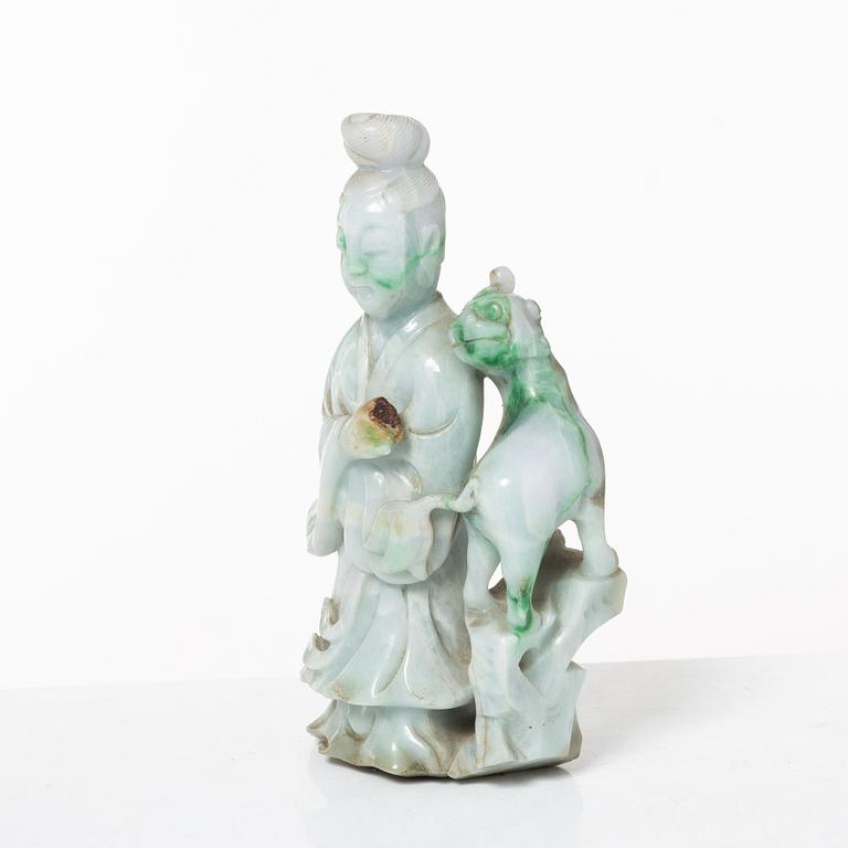 Samling stenfigurer, åtta stycken, Kina, 1900-tal/samtida.