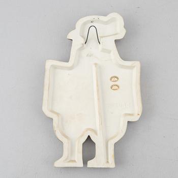 Lisa Larson, väggreliefer, 4 st, stengods, ur serien "Drabant", Gustavsberg.