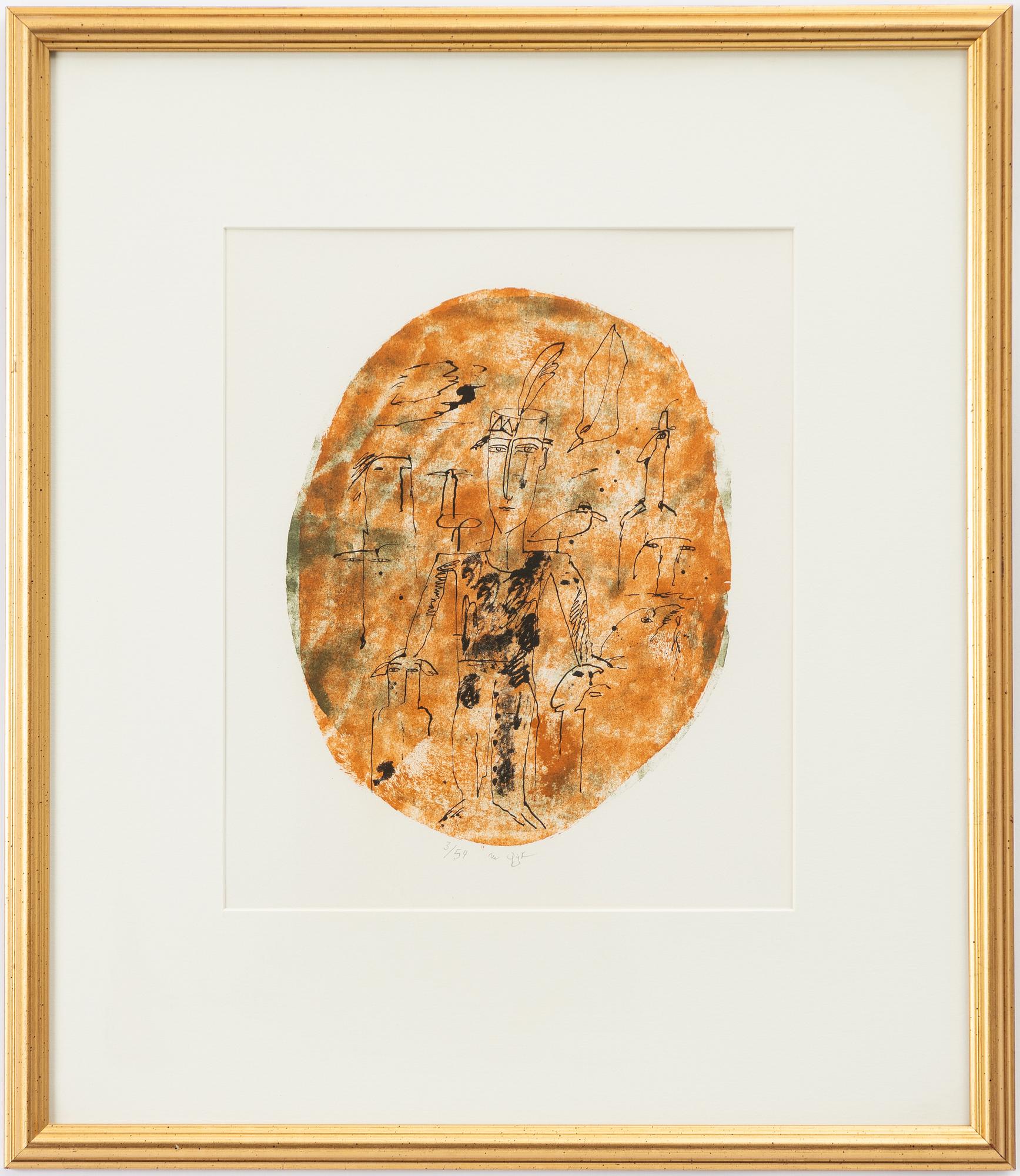 Madeleine Pyk, Man with birds.