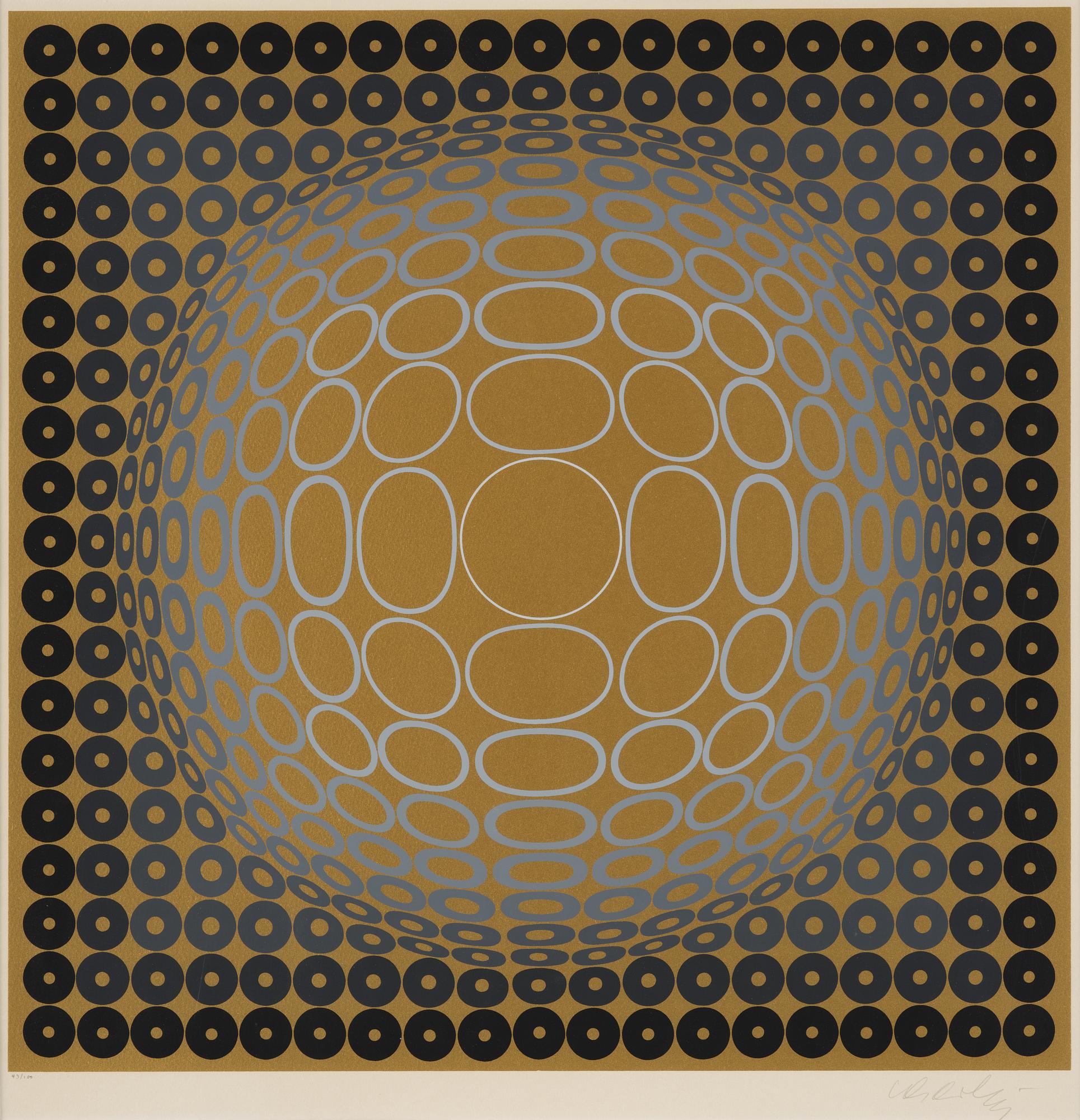 Victor Vasarely, Untitled from: "Hommage aux Prix Nobel" (The Nobel Prize Portfolio).