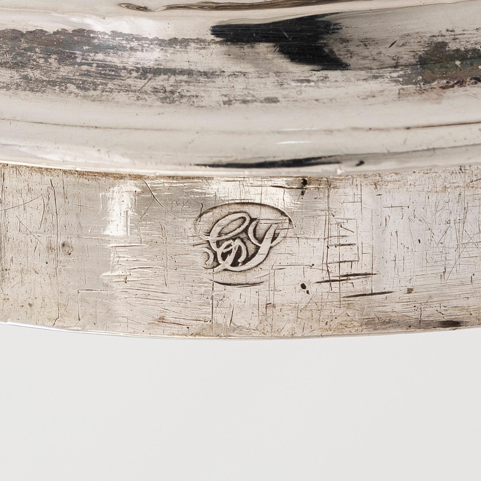 A Gustavian silver coffee pot, maker's mark of J. Henrik Frodell, Stockholm 1797.
