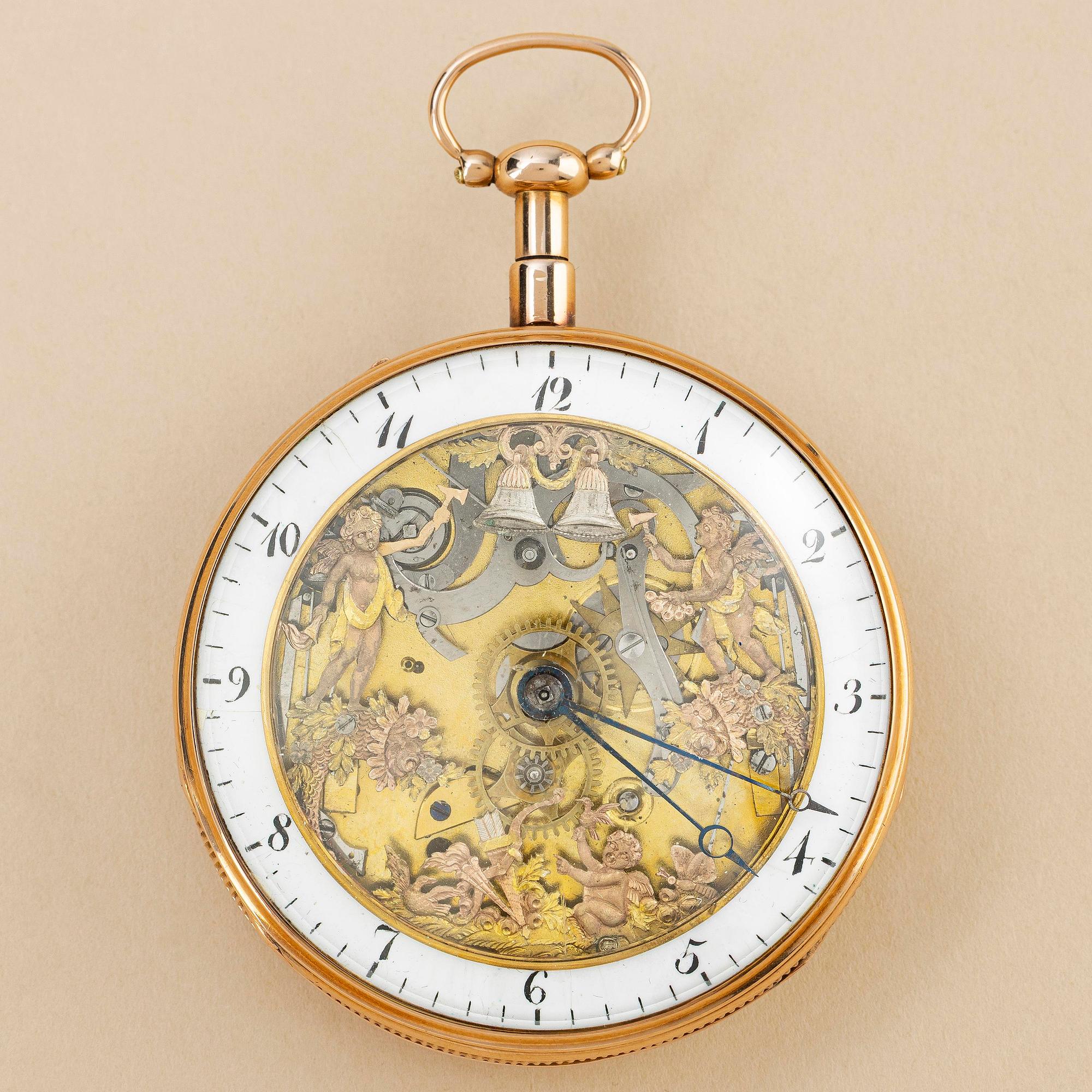 Fickur, repeterur, "Royal Gift", "Jacquemart", ca 1820.