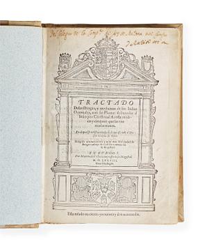 CRISTVAL ACOSTA OCH GARCIA DA ORTA, Tractado delas drogas, y medicinas de las Indias Orientales.., Burgos 1578.