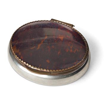 268. Estrid Ericson, probably, a pewter, brass and tortoise-shell casket, Svenskt Tenn, Stockholm 1936.