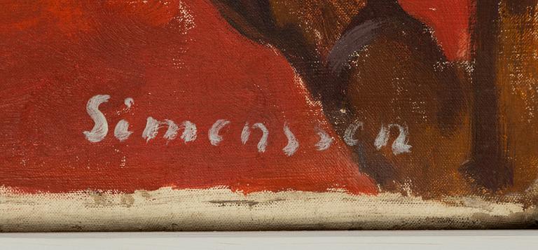 Birger Simonsson, oil on canvas, signed.