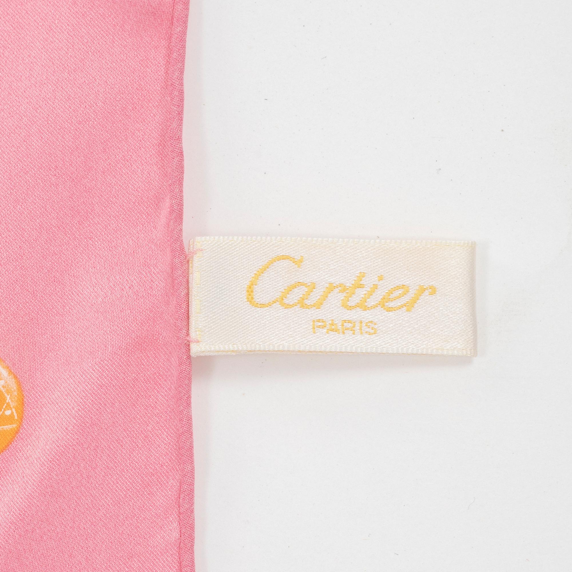 Cartier, scarf.