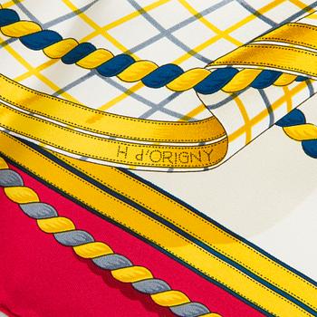 Hermès, a 'Grande Tenue' silk scarf.