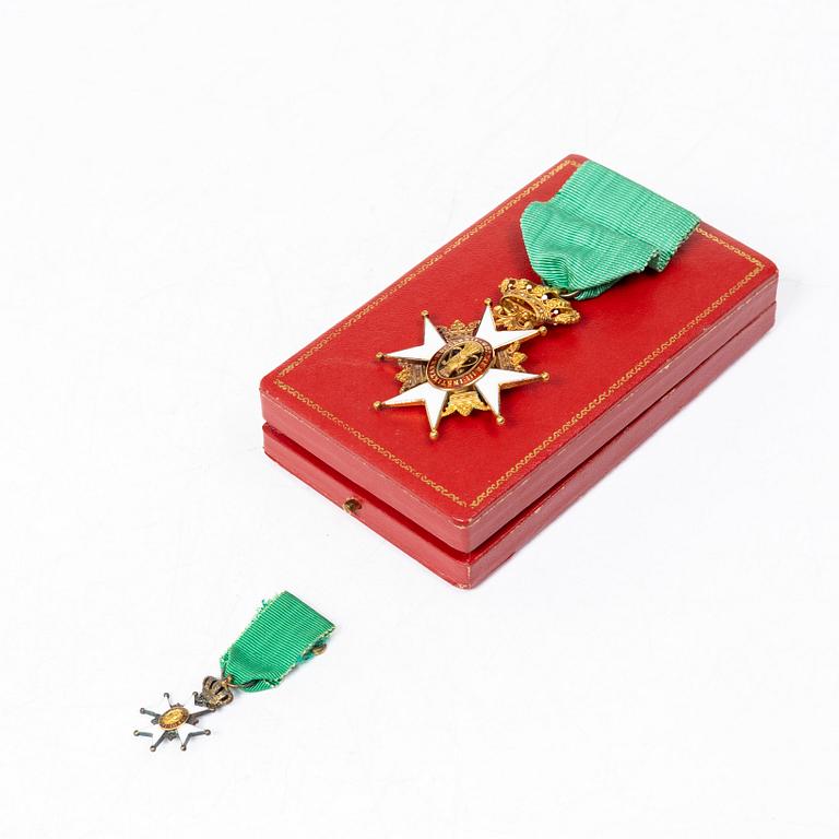 Order of the Vasa, Sweden, Knight's cross, gold 18k.