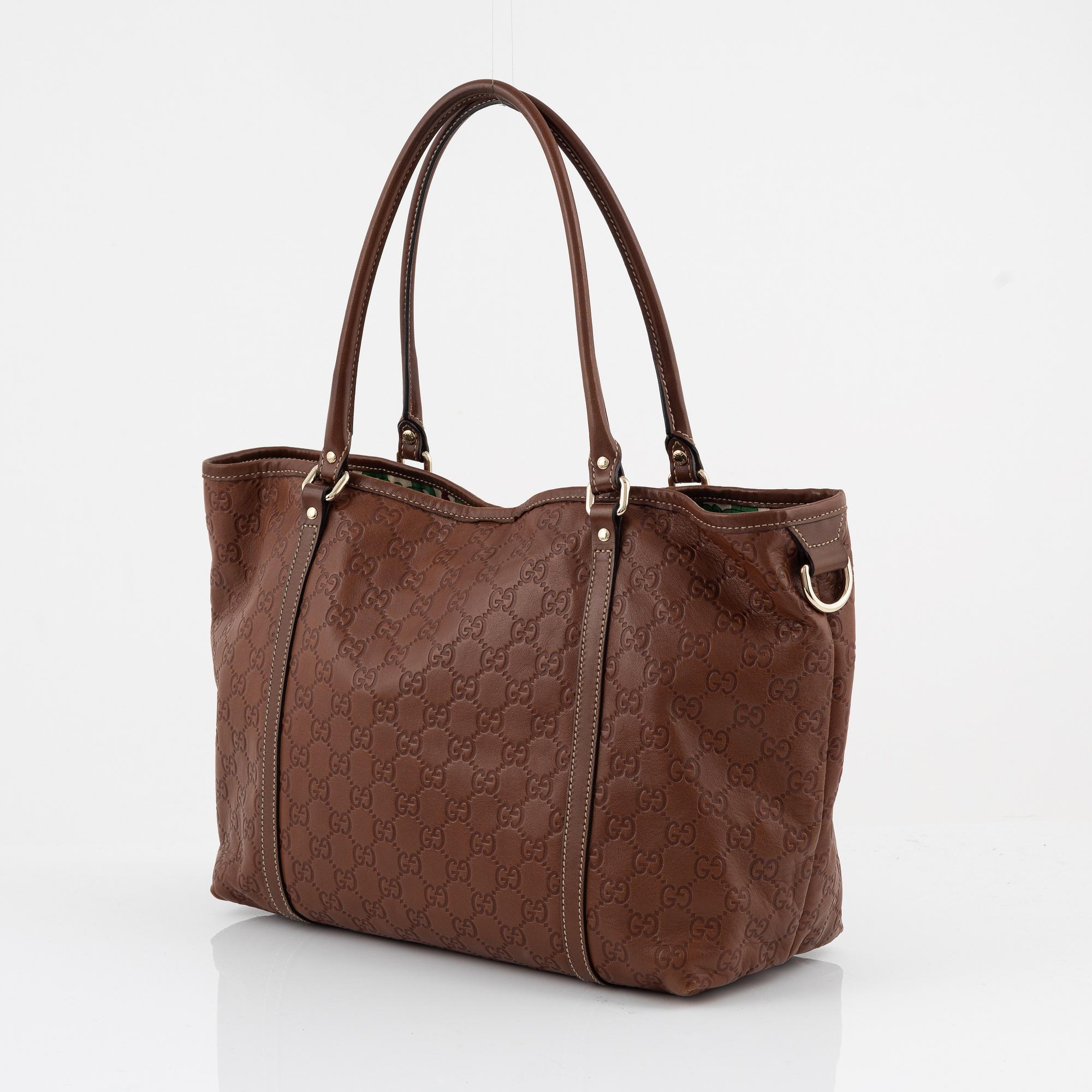 Gucci embossed leather bag new arrivals