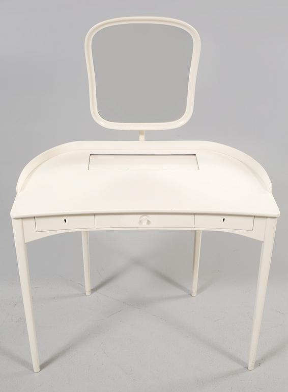 TOALETTBORD, "Birgitta", Carl Malmsten, Bodafors, samt STOL, omkring 1900-talets mitt.