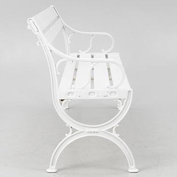 A garden bench, later part of the 20th century.