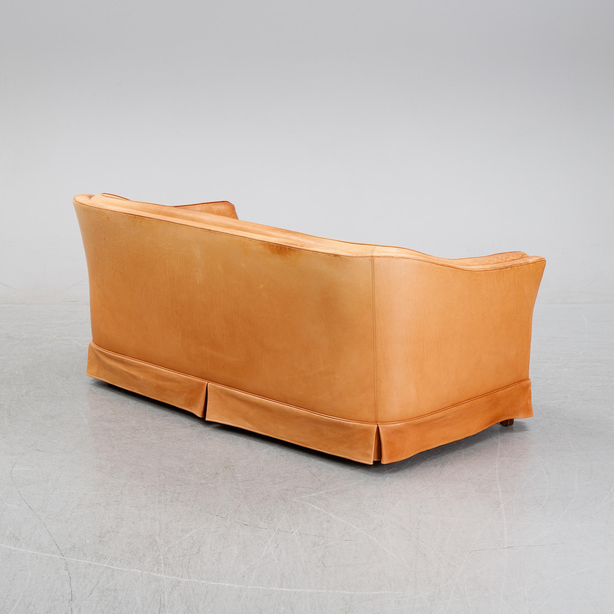 A 1960's leather sofa from Dux.