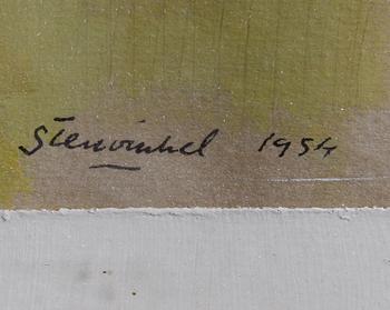 STENVINKEL, JAN, gouache, sign o dat 1954.