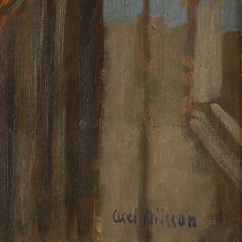 AXEL NILSSON, olja på duk, signerad.