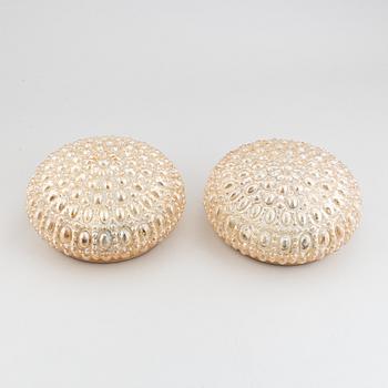 Taklampor/vägglampor, ett par, Glashütte Limburg, Tyskland, 1900-talets andra hälft.