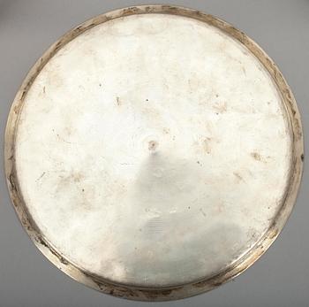 COASTERS, 8 st. försilvrad mässing, 1900-tal.