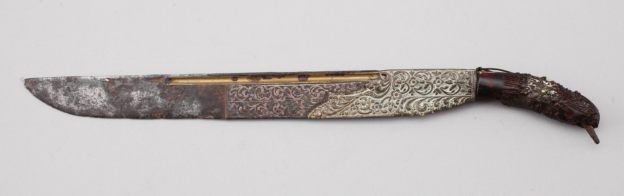 KNIV, orientalisk, 1700-/1800-tal.