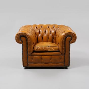 FÅTÖLJ, chesterfieldmodell, 1900-talets slut.
