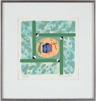 Joe Tilson · JOE TILSON, färglitografi, signerad o numrerad 17/250.