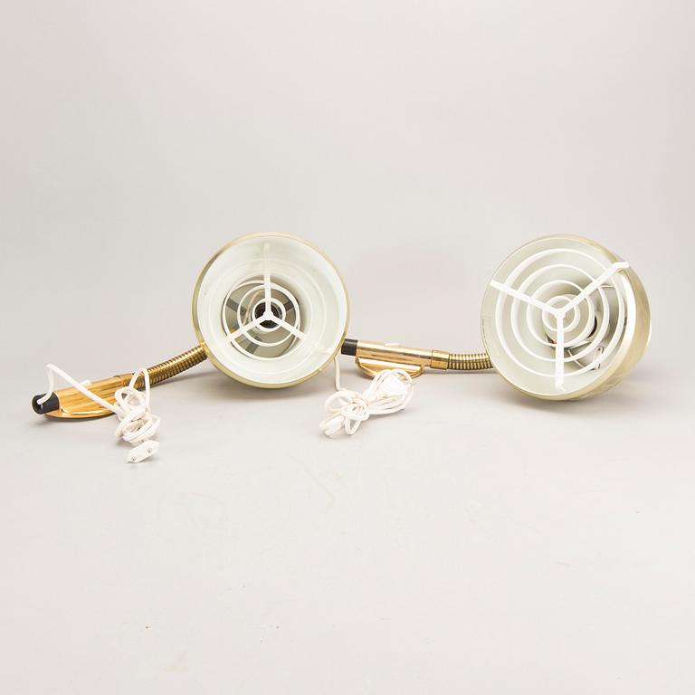 Anders Pehrson, wall lamps / bedside lamps, a pair, "Bumling", Atelje Lyktan, Åhus.